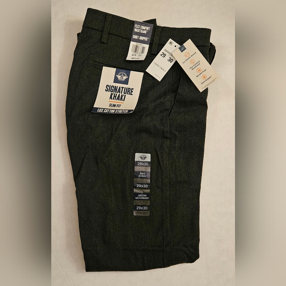 Men's Dockers Signature Khaki Slim Fit 29x30 Grey